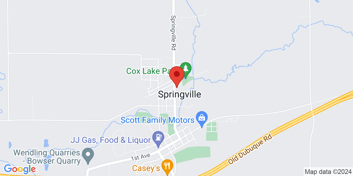 Map of Springville Memorial Library